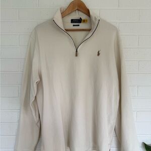 Polo by Ralph Lauren Cream Zip Up Sweater